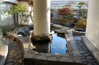 庭池 防水工事,庭池 FRP防水,池 水漏れ