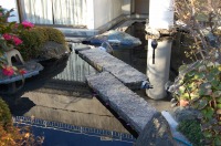 庭池 防水工事,庭池 FRP防水,池 水漏れ