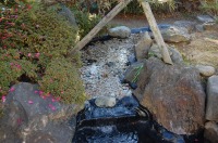 庭池 防水工事,庭池 FRP防水,池 水漏れ