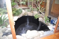 池 リフォーム,錦鯉池 改修,池用塗料 塗り方