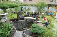 池 リフォーム,錦鯉池 改修,庭池 施工