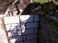 池 リフォーム,錦鯉池 改修,庭池 沈殿槽