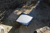 池 リフォーム,錦鯉池 改修,庭池 集水ピット