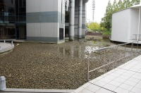 庭池 掃除,錦鯉池 清掃,庭池 高圧水洗い