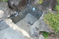 池 リフォーム,錦鯉池 改修,庭池 工事