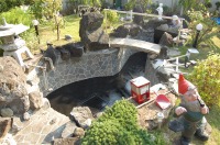 池 リフォーム,錦鯉池 改修,庭池 池用塗料