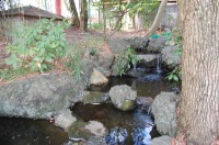 庭池 防水工事,庭池 FRP防水,池 水漏れ