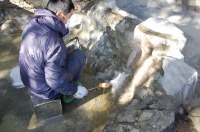 庭池 防水工事,庭池 FRP防水,池 水漏れ修理