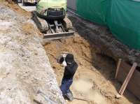 錦鯉 洋風池,洋風池 施工,錦鯉池 施工