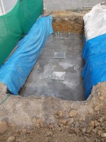 錦鯉 洋風池,洋風池 施工,錦鯉池 施工