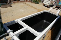 錦鯉 洋風池,洋風池 施工,池用塗料 塗り方