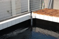 錦鯉 洋風池,洋風池 施工,錦鯉池 アクアジェット