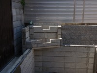 錦鯉 洋風池,洋風池 施工,ウォーターガーデン ブロック積み