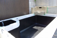 錦鯉 洋風池,洋風池 施工,ウォーターガーデン 池用塗料