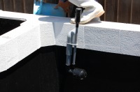 錦鯉 洋風池,洋風池 施工,ウォーターガーデン アクアジェット