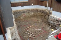 錦鯉 和風池,モダン和風池 施工,錦鯉池 施工