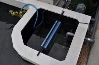 錦鯉 洋風池,洋風池 施工,ウォーターガーデン 沈殿槽