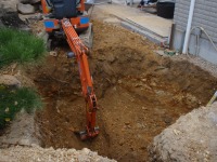 錦鯉 和風池,庭池 施工