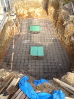 錦鯉 和風池,庭池 施工