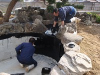 錦鯉 和風池,庭池 施工,和風鑑賞池 池用塗料