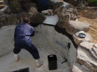 錦鯉 和風池,庭池 施工,和風鑑賞池 池用塗料