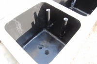 錦鯉 和風池,庭池 施工,和風鑑賞池 沈殿槽