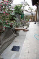 池 リフォーム,池 改修,庭池 集水ピット