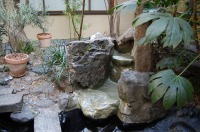 庭池 防水工事,庭池 FRP防水,池 水漏れ修理