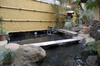 庭池 防水工事,庭池 FRP防水,池 水漏れ修理