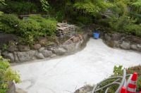 庭池 防水工事,庭池 FRP防水,池 水漏れ修理