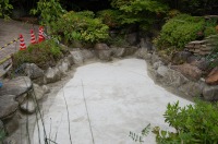 庭池 防水工事,庭池 FRP防水,池 水漏れ修理