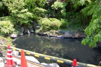 庭池 防水工事,庭池 FRP防水,池 水漏れ修理