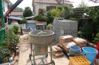 コンクリート池 錦鯉,池作り 業者,錦鯉池 作り