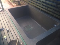 コンクリート池 錦鯉,池作り 業者,錦鯉池 左官