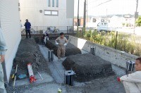 コンクリート水槽 アロワナ,窓付 コンクリート水槽