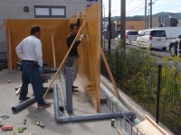 コンクリート水槽 アロワナ,型枠 コンクリート水槽