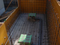 コンクリート水槽 アロワナ,コンクリート水槽 低水配管