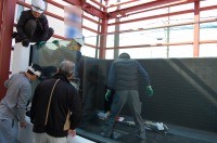 コンクリート水槽 アロワナ,コンクリート水槽 窓付