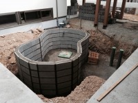 錦鯉 造園,庭池 錦鯉,造園 池,錦鯉池 ブロック積み