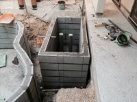 錦鯉 造園,庭池 錦鯉,造園 池,錦鯉池 ブロック積み