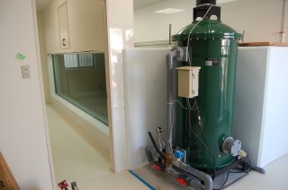 コンクリート水槽 アロワナ,コンクリート水槽 窓付