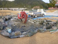 錦鯉 和風池,業者 和風鑑賞池,庭池 ハツリ