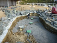 錦鯉 和風池,業者 和風鑑賞池,庭池 業者,,