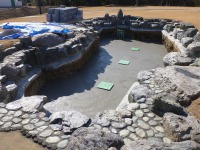 錦鯉 和風池,業者 和風鑑賞池,庭池 コンクリート