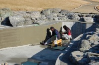 錦鯉 和風池,業者 和風鑑賞池,庭池 左官