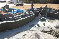 錦鯉 和風池,業者 和風鑑賞池,庭池 左官