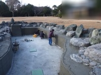 錦鯉 和風池,業者 和風鑑賞池,庭池 左官