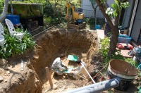 錦鯉 造園,庭池 錦鯉,造園 池,錦鯉池 底水配管