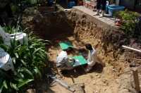 錦鯉 造園,庭池 錦鯉,造園 池,錦鯉池 底水配管