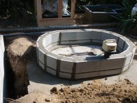 錦鯉 造園,庭池 錦鯉,造園 池,錦鯉池 ブロック積み